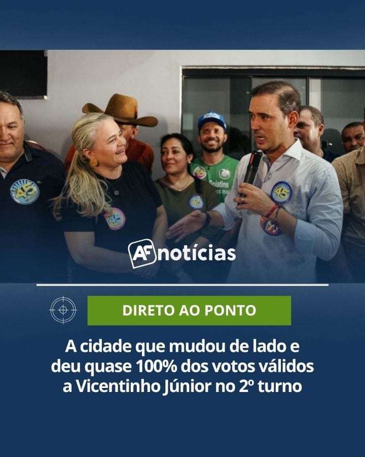 ELEIÇÕES 2026 | Barra do Ouro, município com menos de 5 mil habitantes no norte do Tocantins, registrou a maior votação