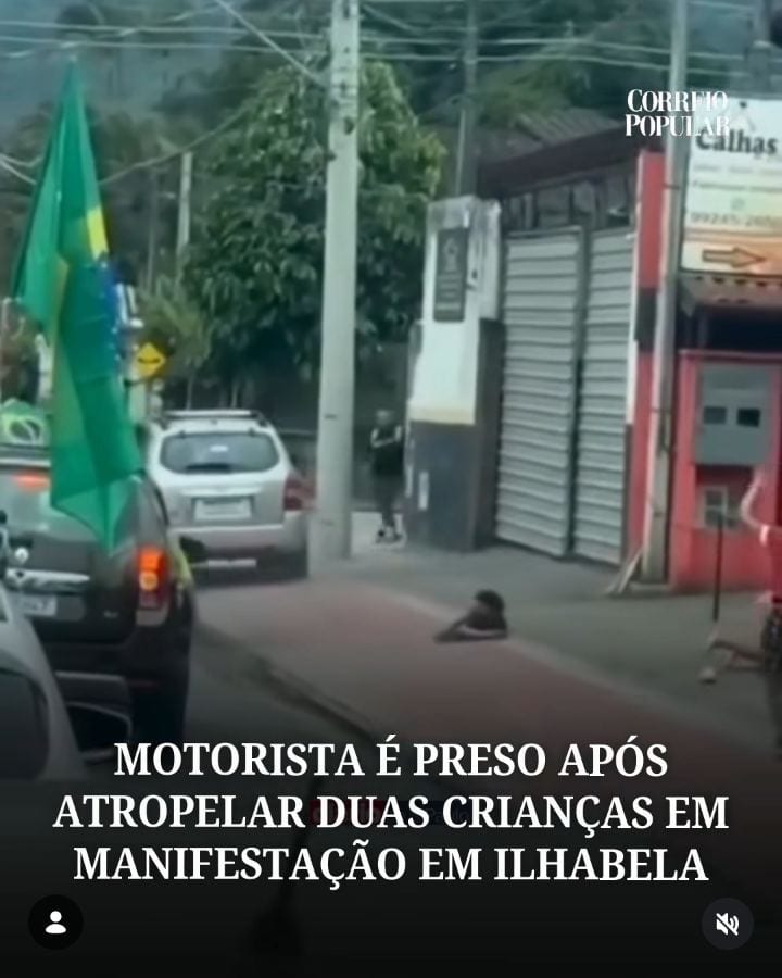 CARRO COM ADESIVO DO PT ATROPELA CRIANÇAS EM MANIFESTAÇÃO PRO BOLSONARO