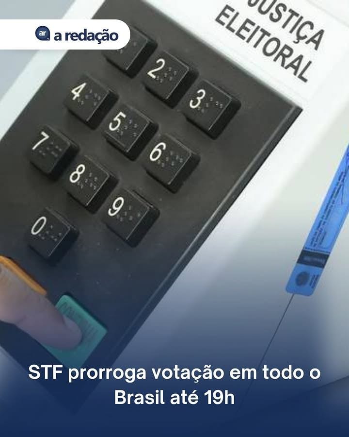 O ministro Cristiano Zanin, do Supremo Tribunal Federal (STF), decidiu prorrogar o encerramento da votação de segundo tu