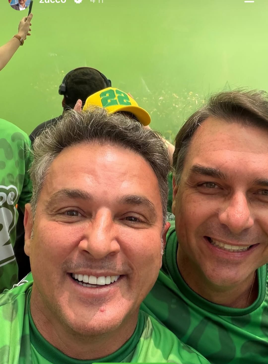 Governador Zucco marca presença em ato de Flávio Bolsonaro na Paulista