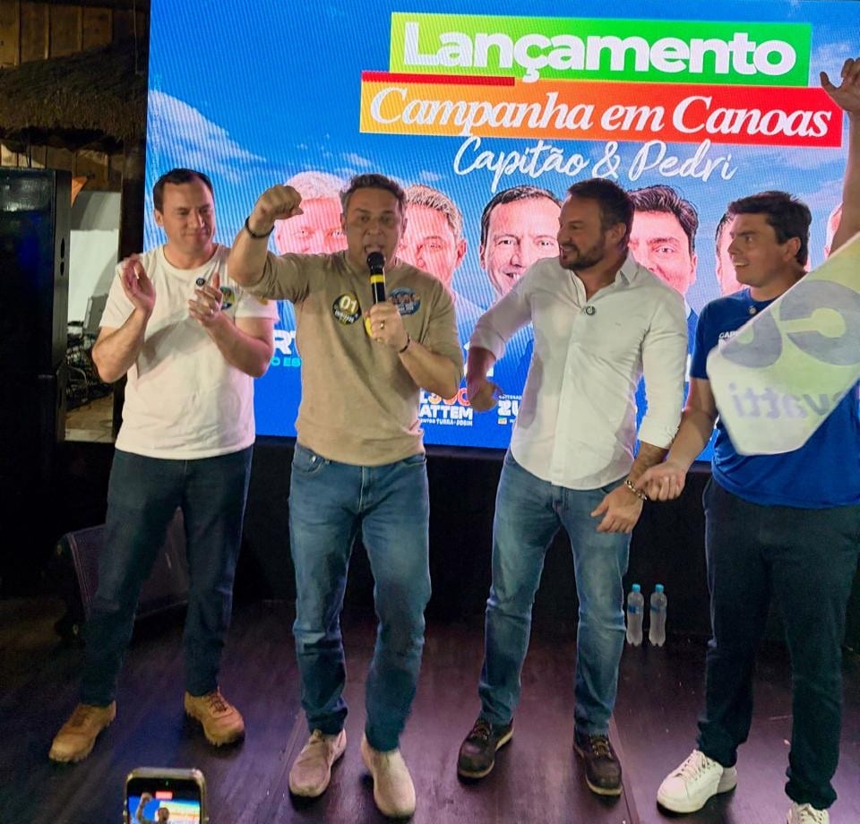 Capitão Martim e Felipe Pedri lançam campanha ao lado de Luciano Zucco em Canoas