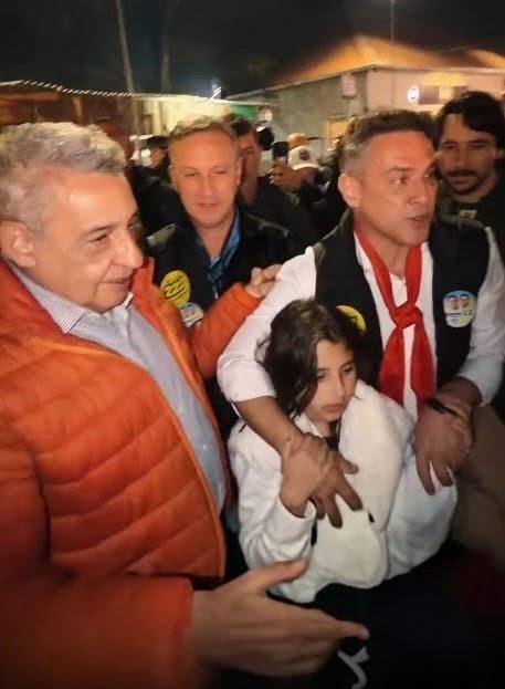 Melo e Zucco se encontram no Acampamento Farroupilha