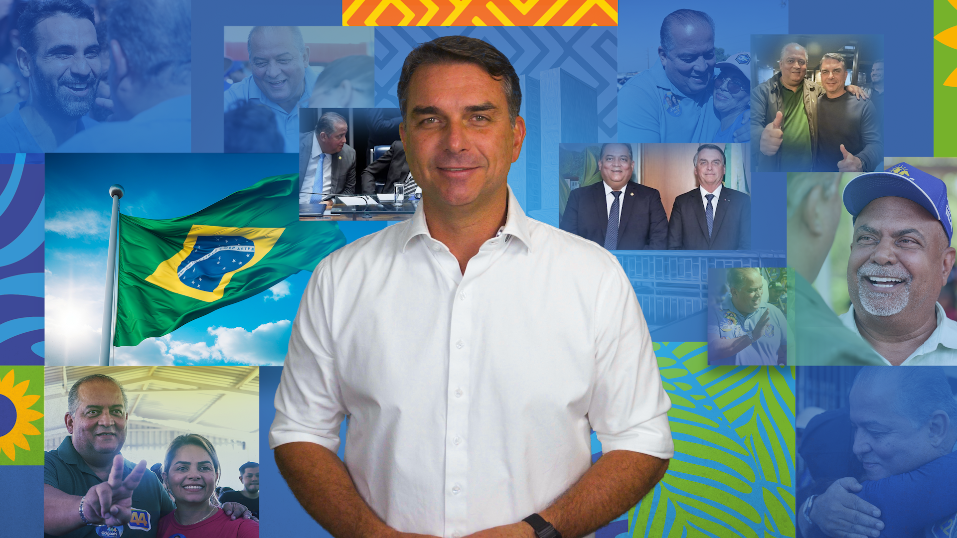 Flávio Bolsonaro reforça campanha de Eduardo Gomes e ressalta importância da sua reeleição